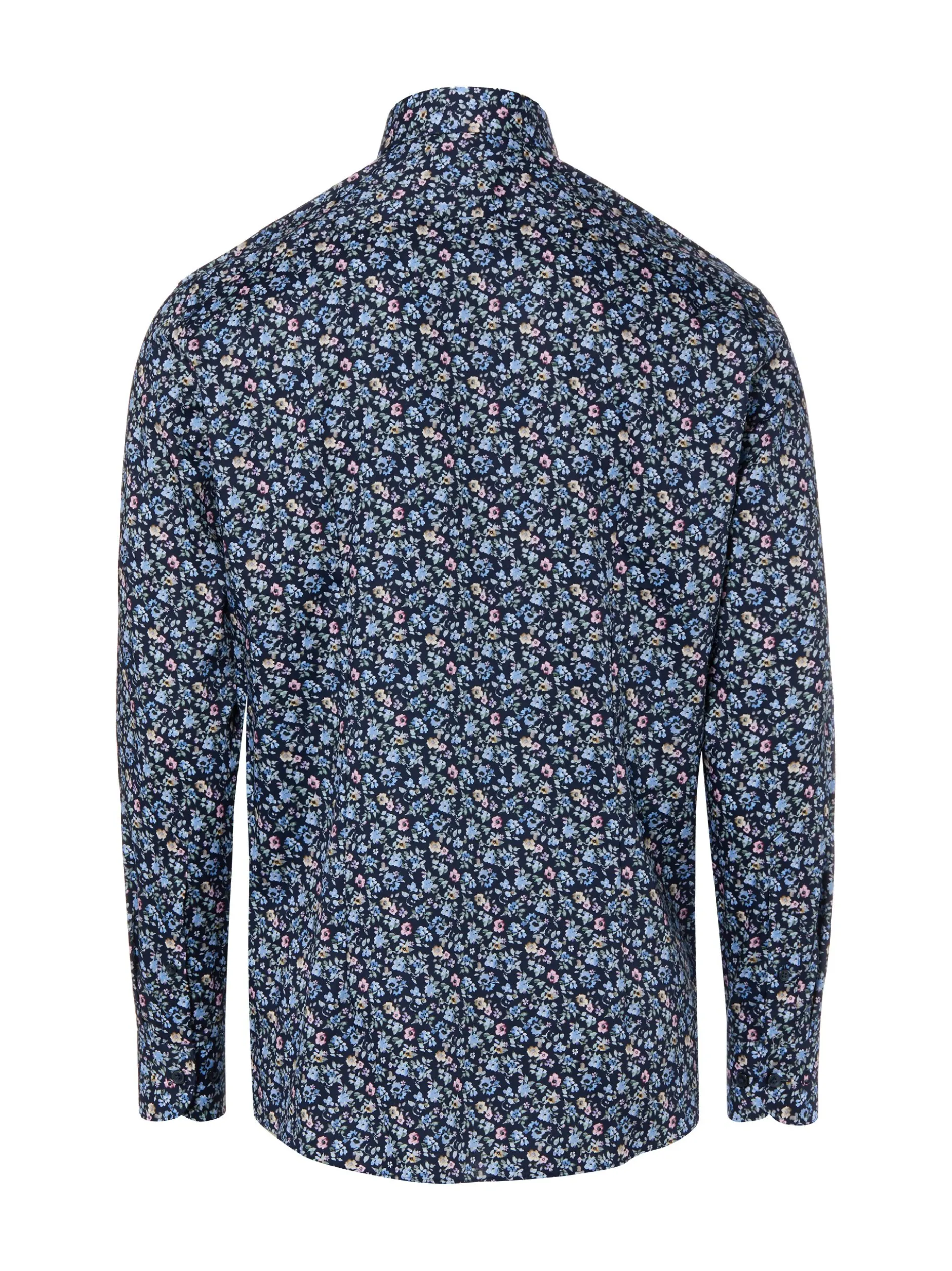OLYMP Luxor modern fit Herren Businesshemd in marine mehrfarbig
