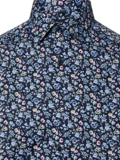 OLYMP Luxor modern fit Herren Businesshemd in marine mehrfarbig