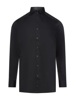 OLYMP Luxor modern fit Herren Businesshemd in schwarz
