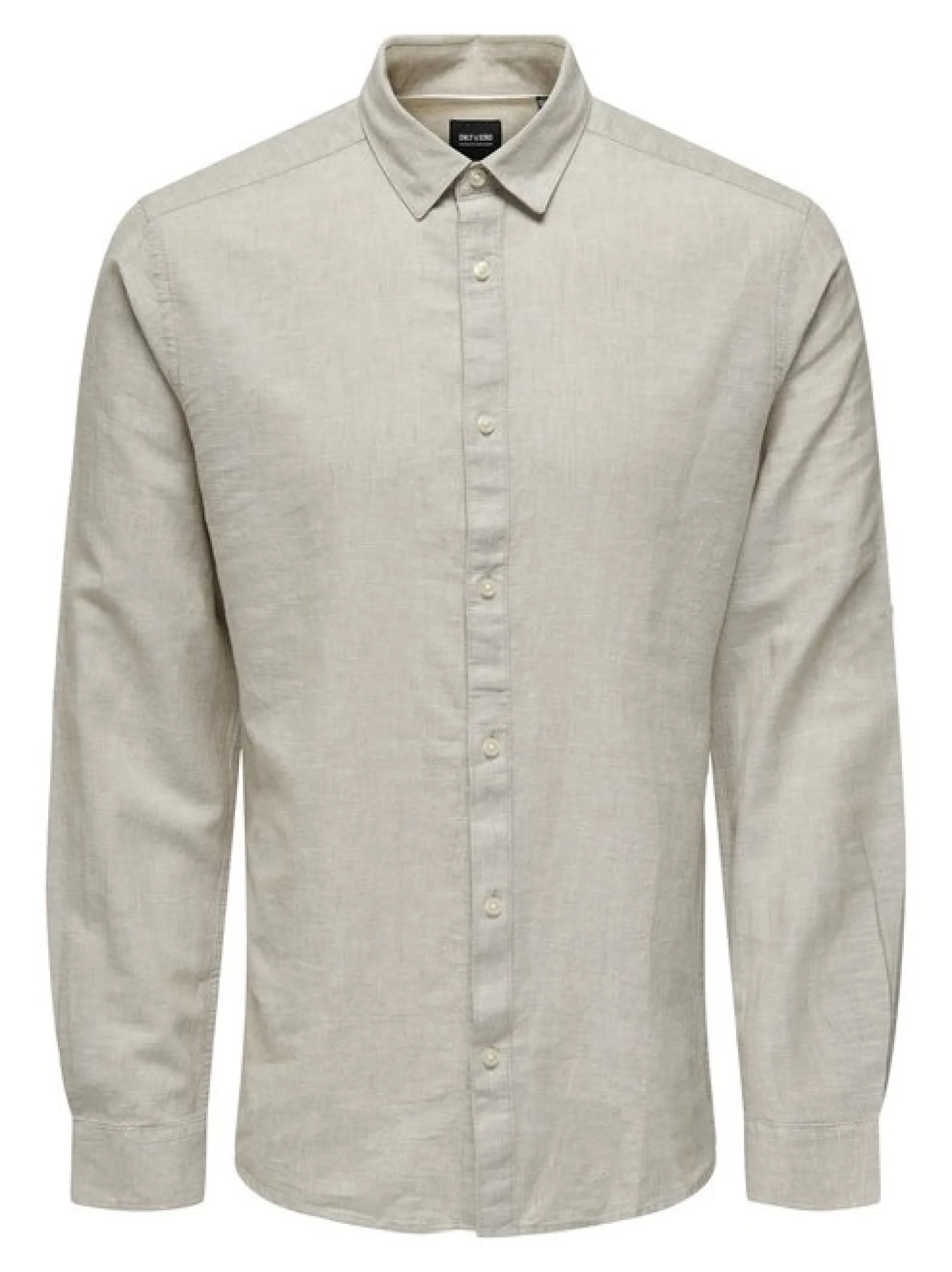 Only&Sons Herren Hemd in grau - Ärmel: langarm