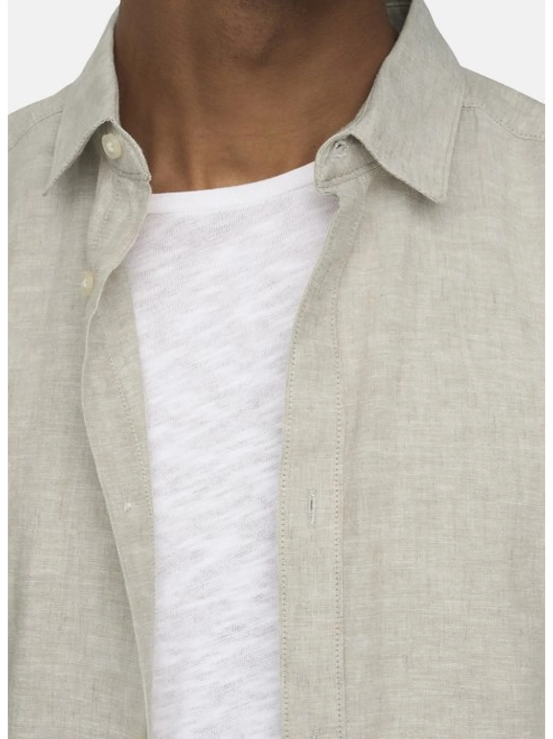 Only&Sons Herren Hemd in grau - Ärmel: langarm