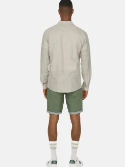 Only&Sons Herren Hemd in grau - Ärmel: langarm