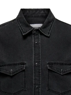 Only&Sons Herren Jeanshemd - 2er Pack Bane in grau