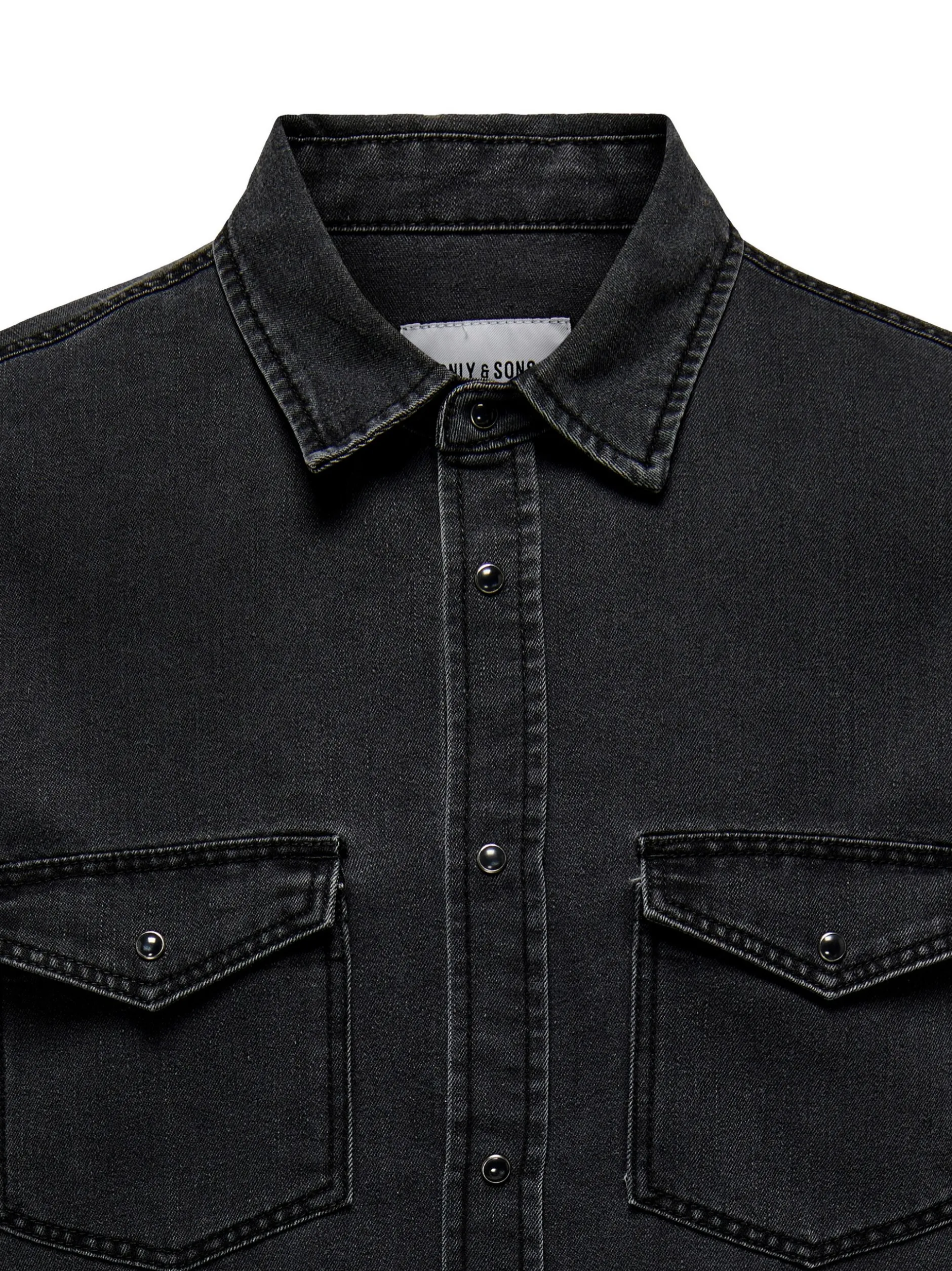 Only&Sons Herren Jeanshemd - 2er Pack Bane in grau