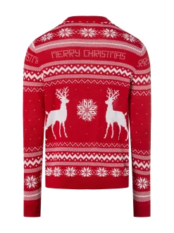 Only&Sons Herren Strickpullover in rot weiß
