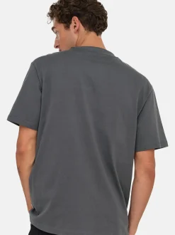Only&Sons Herren T-Shirt - 3er Pack Onsfred in braun