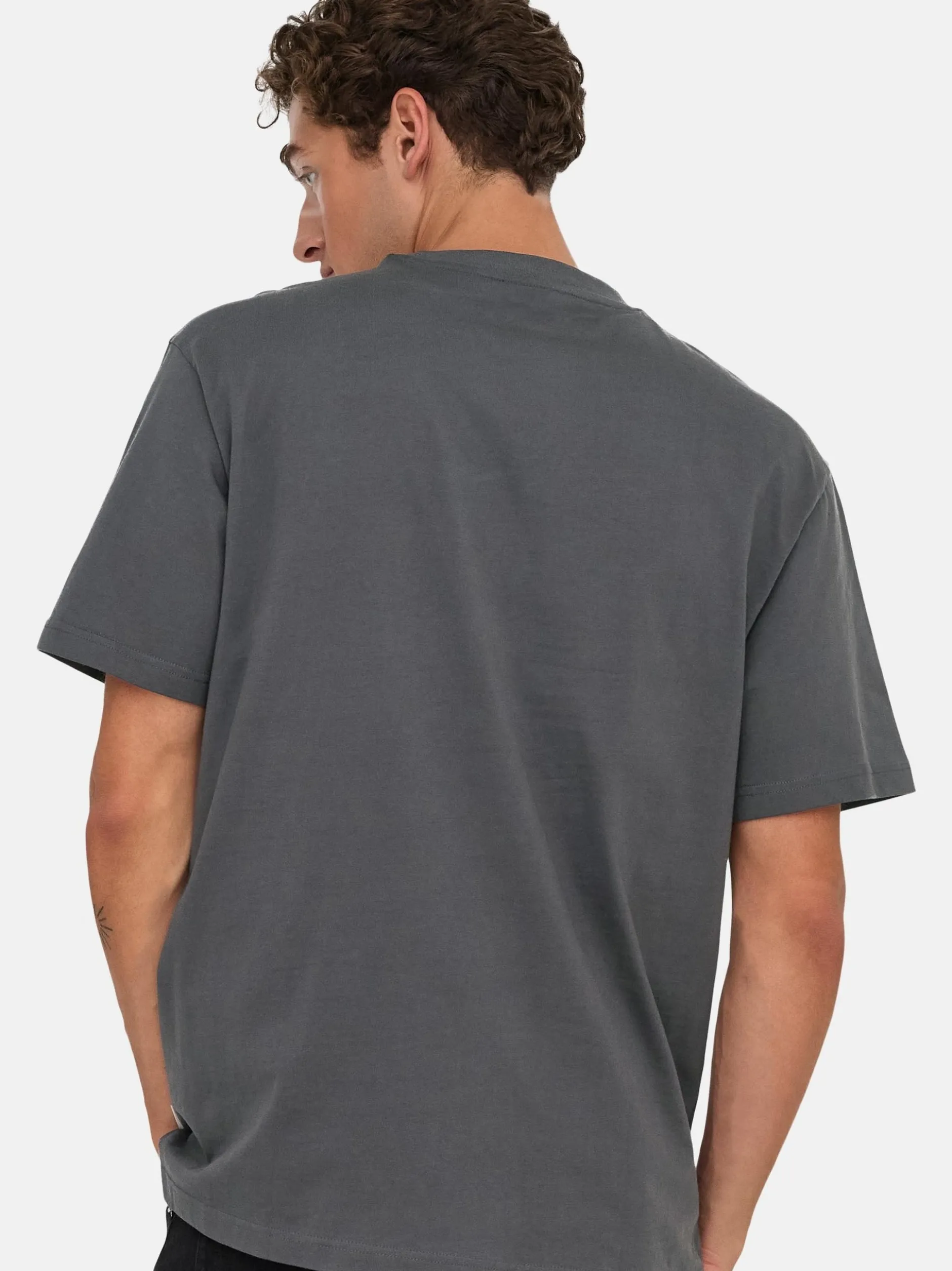 Only&Sons Herren T-Shirt - 3er Pack Onsfred in braun
