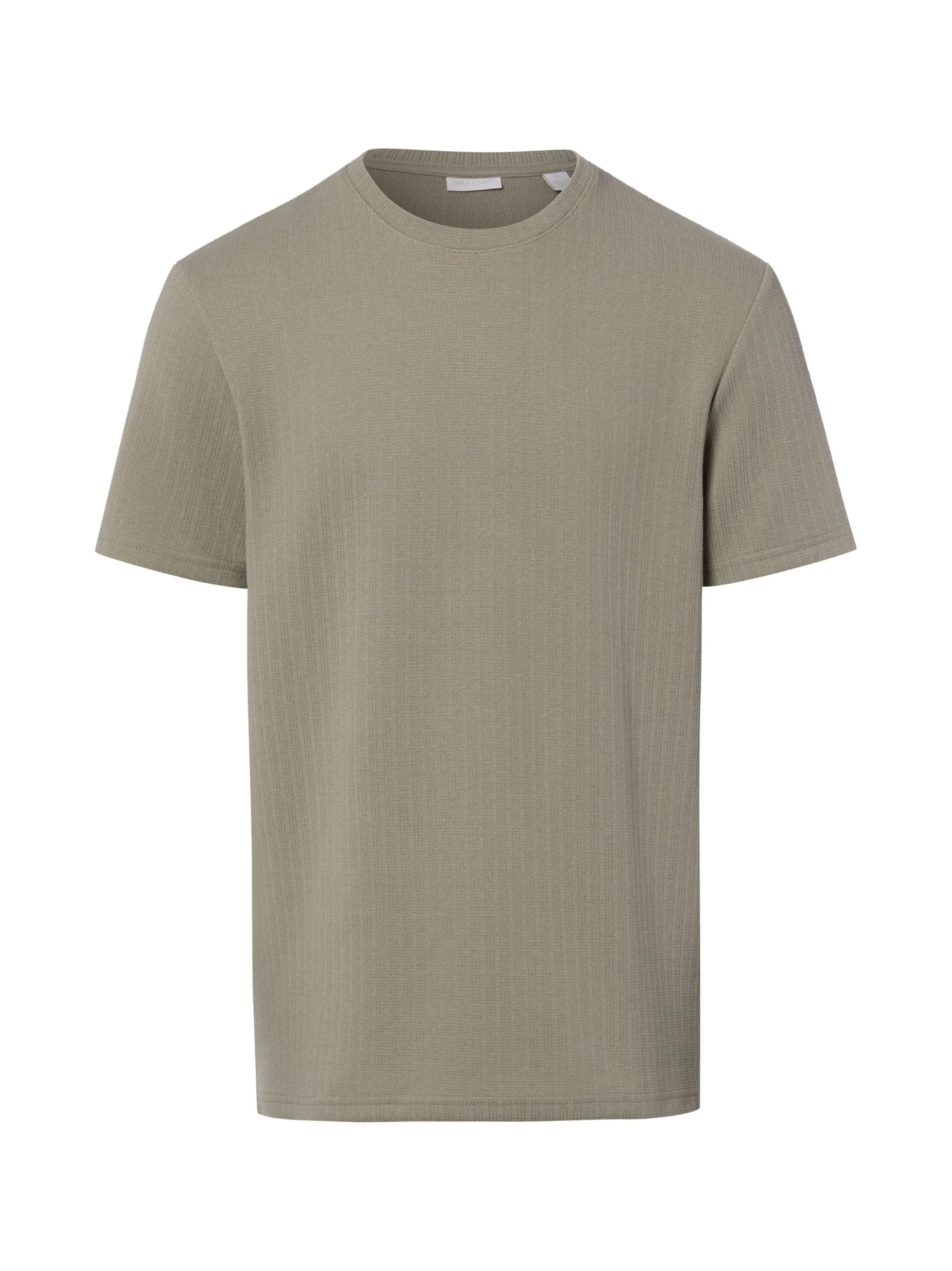 Only&Sons Herren T-Shirt in taupe - Ausschnitt: Rundhals