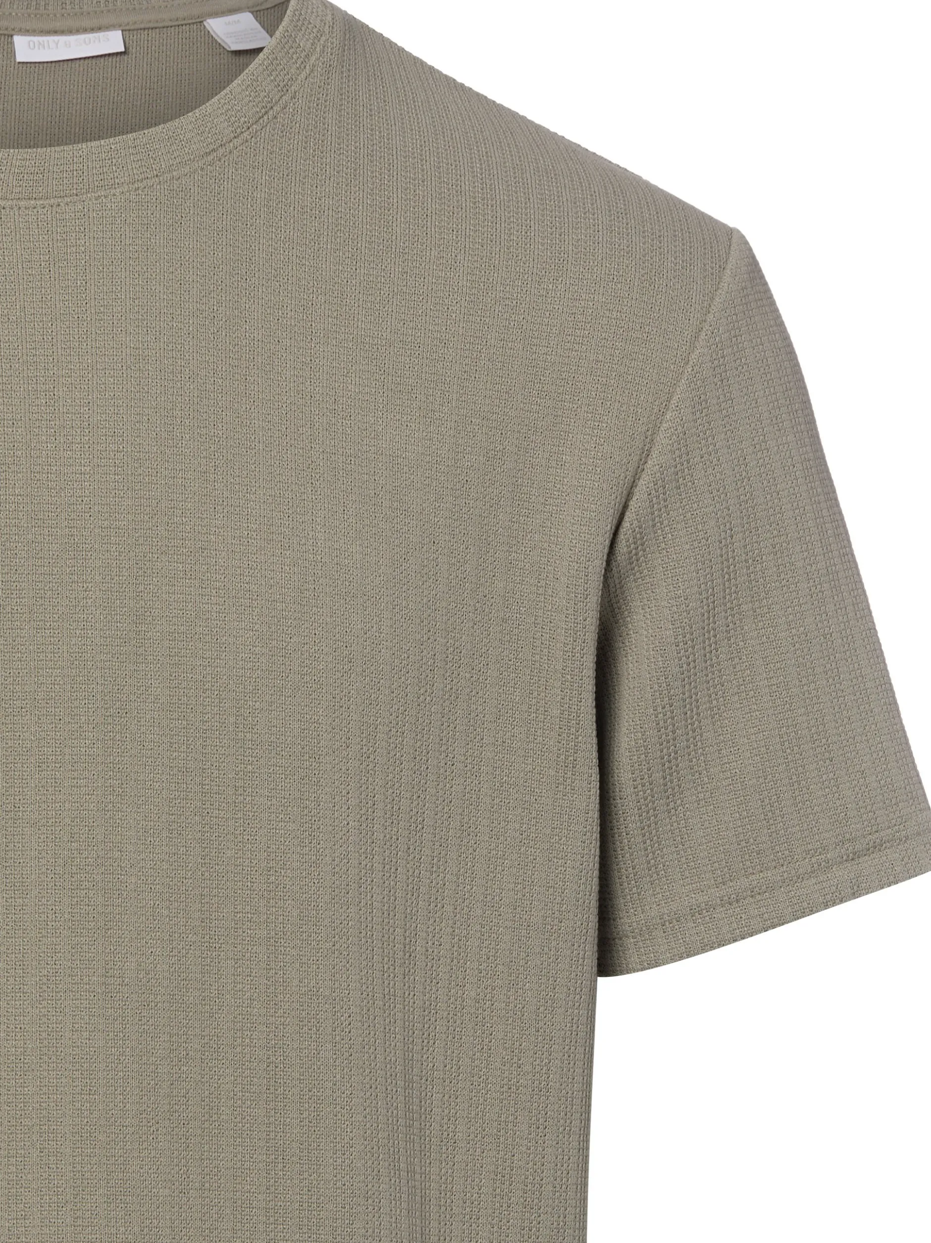 Only&Sons Herren T-Shirt in taupe - Ausschnitt: Rundhals
