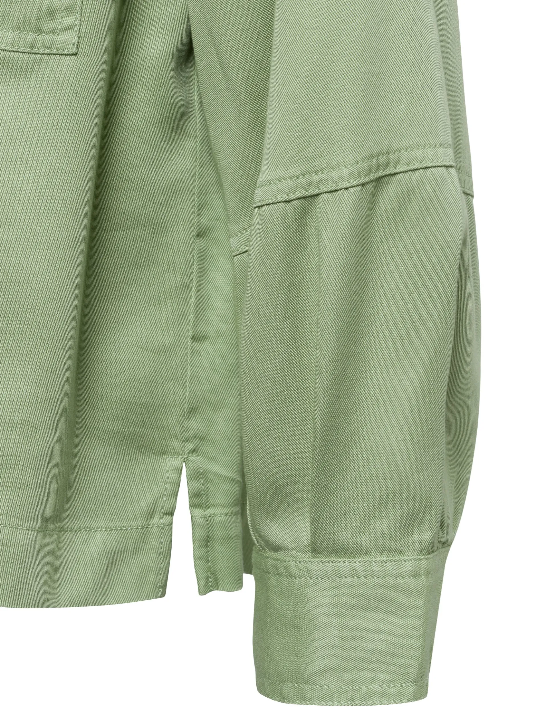 Opus Damen Hemdbluse - Fadelia in lind - Ärmel: 3/4 Arm