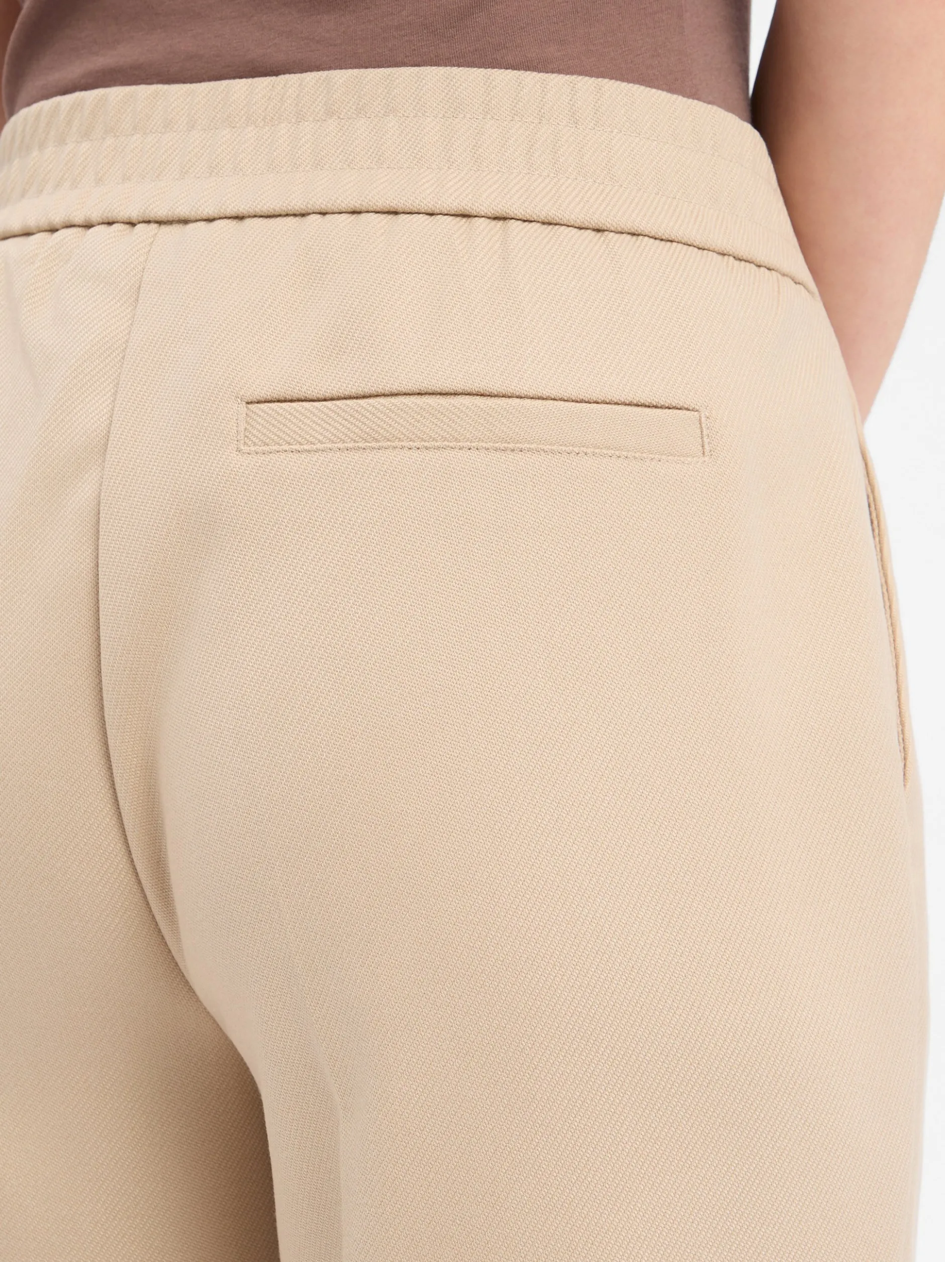 Opus Damen Hose - Melane Soft in beige - Länge: verkürzt