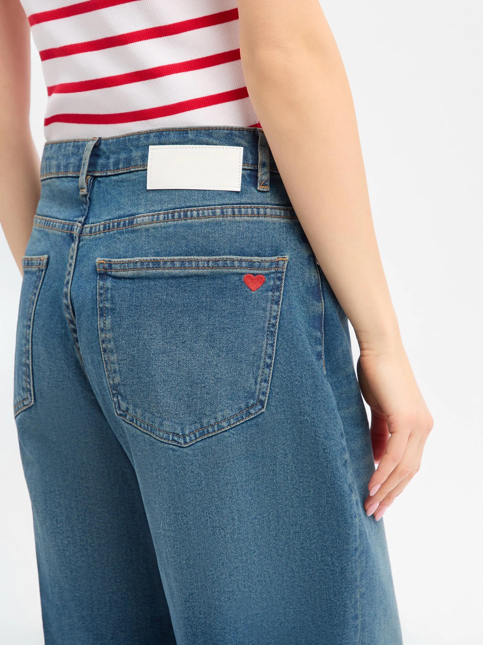 Opus Damen Jeans - Miva Valentine in medium stone