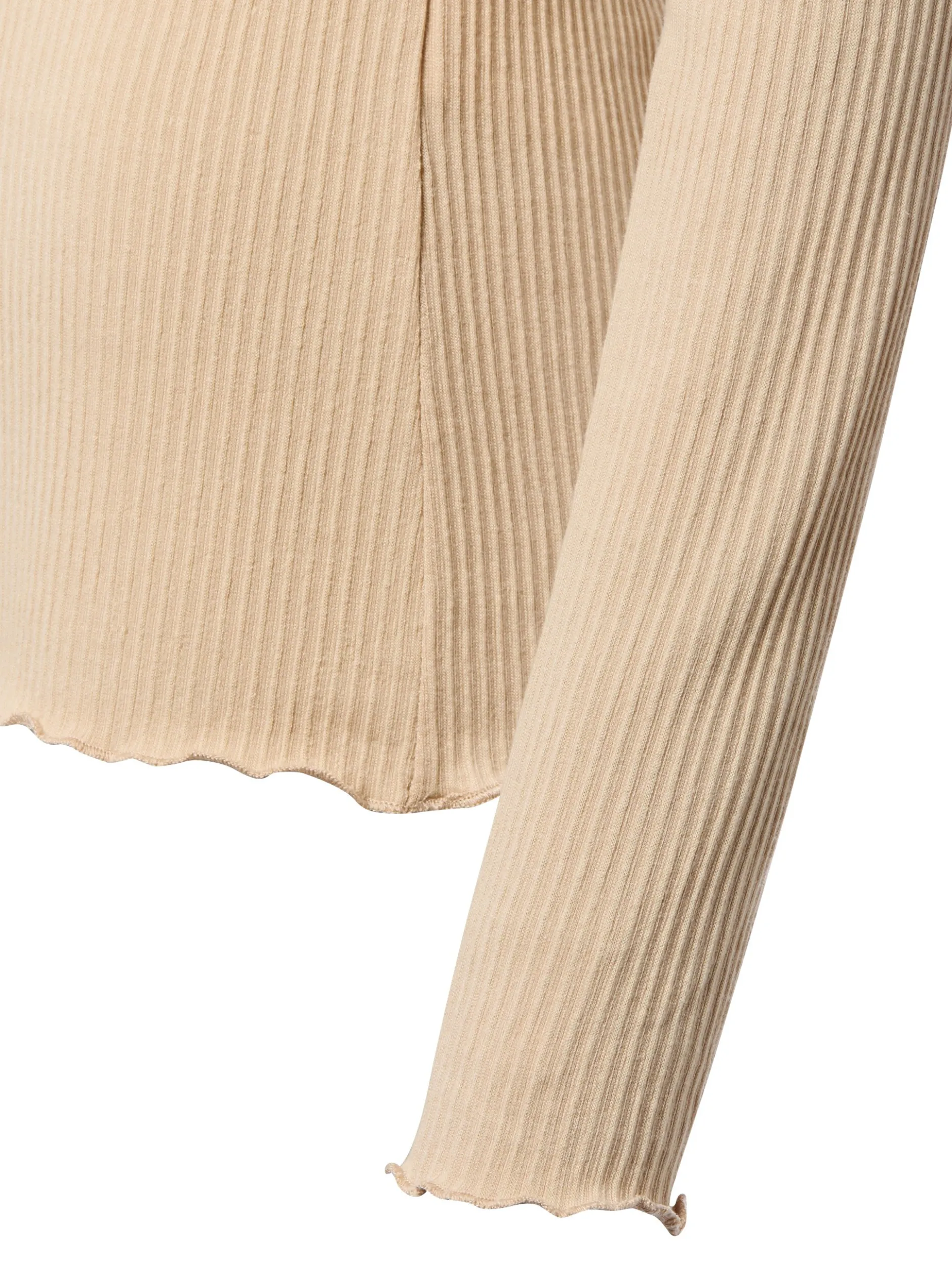 Opus Damen Langarmshirt - Somanzi in sand
