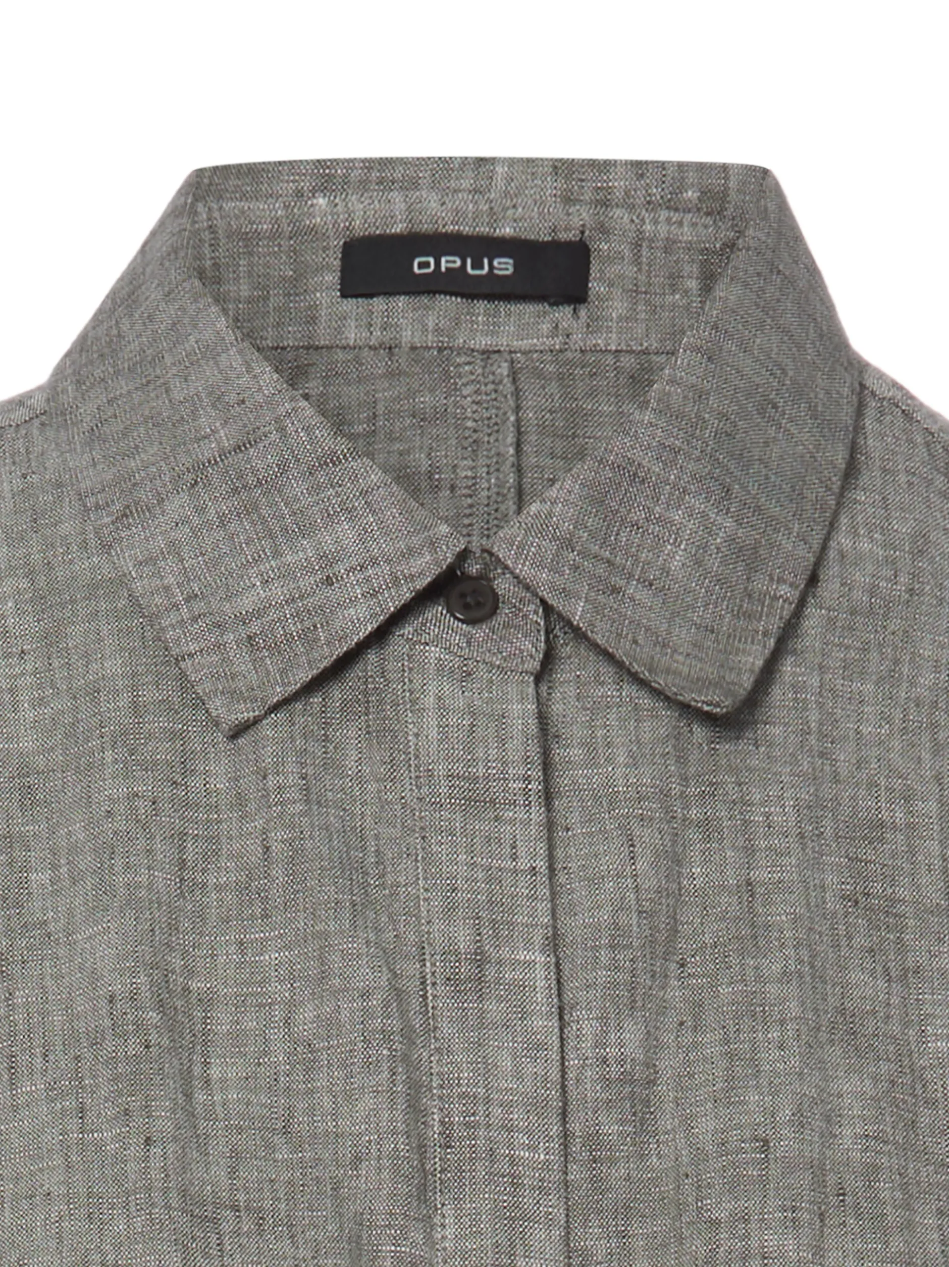 Opus Damen Leinenbluse - Faluri in grau