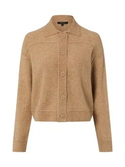 Opus Damen Strickjacke mit Mohairanteil - Daneke in camel