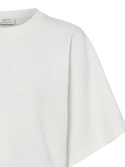 Opus Damen Sweatshirt - Gikko in weiß - Ärmel: Halbarm