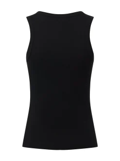 Opus Damen Top - Ilesso in schwarz - Ärmel: ohne Arm