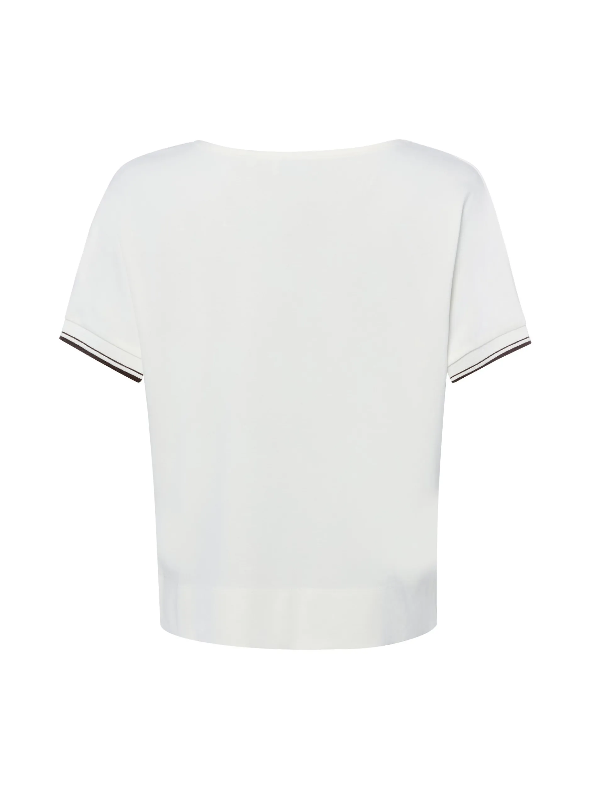 Opus Damen T-Shirt - Giprep in ecru - Ärmel: kurzarm