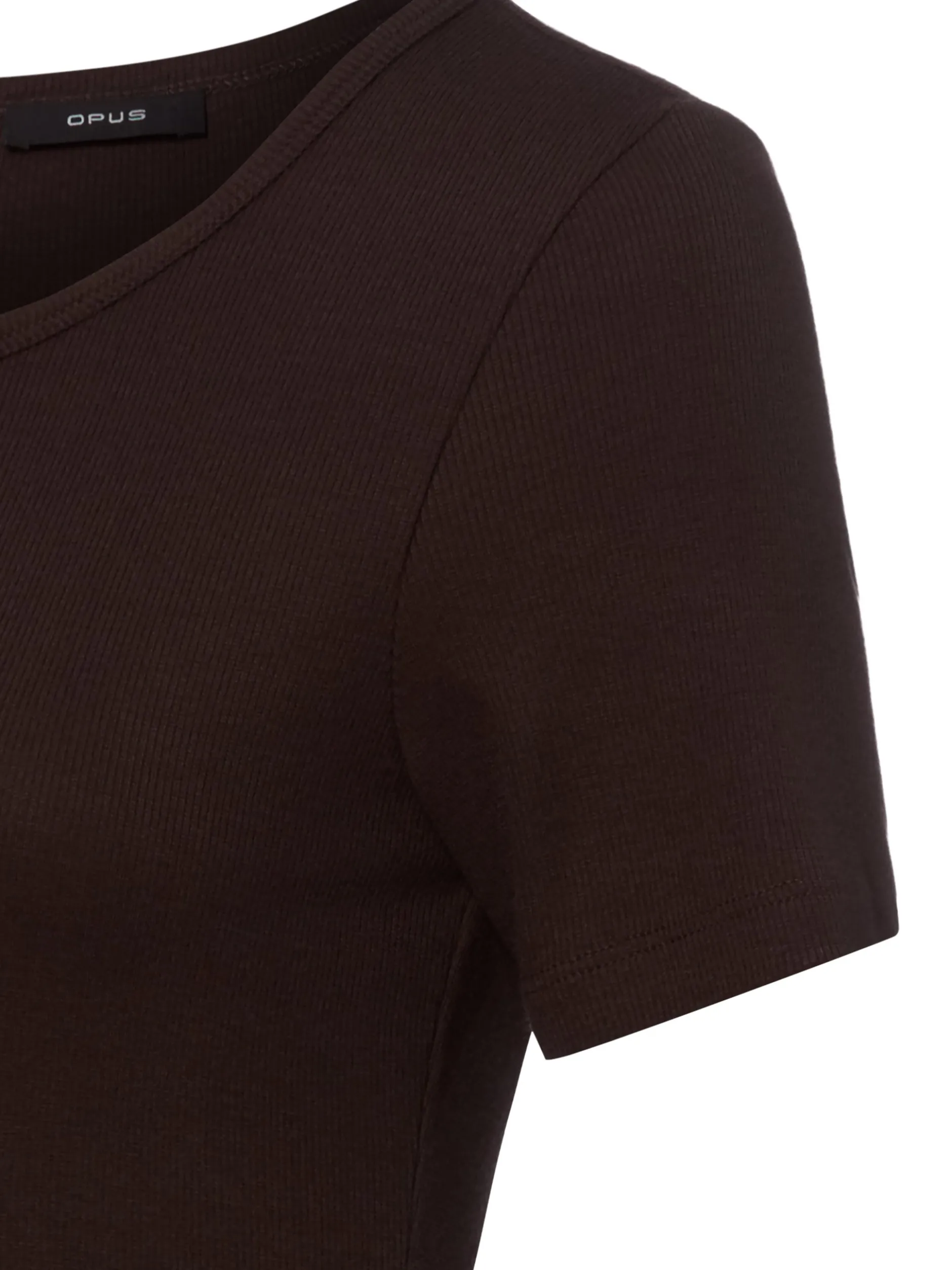 Opus Damen T-Shirt - Safin in schoko - Ärmel: kurzarm