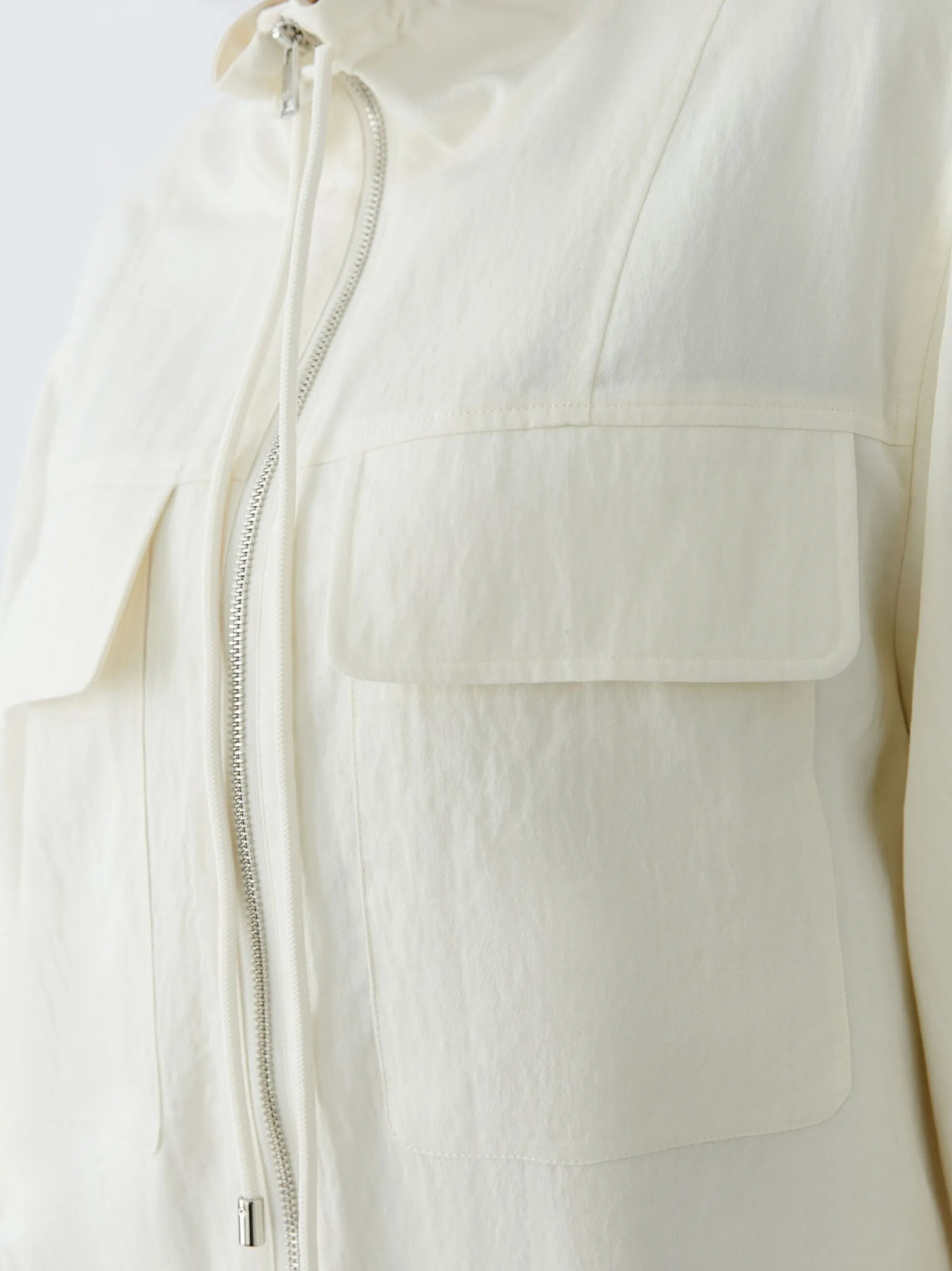 Oui Damen Blouson in weiß