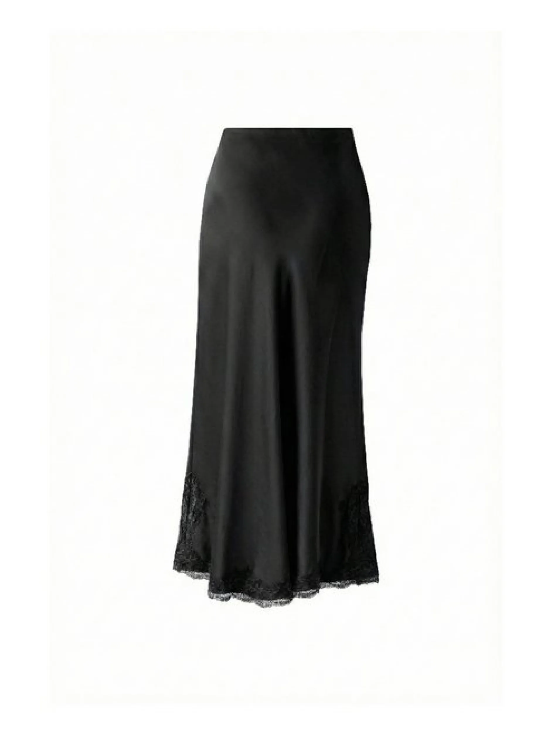 Oui Damen Maxirock in schwarz