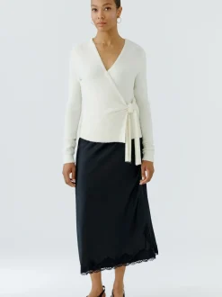 Oui Damen Maxirock in schwarz