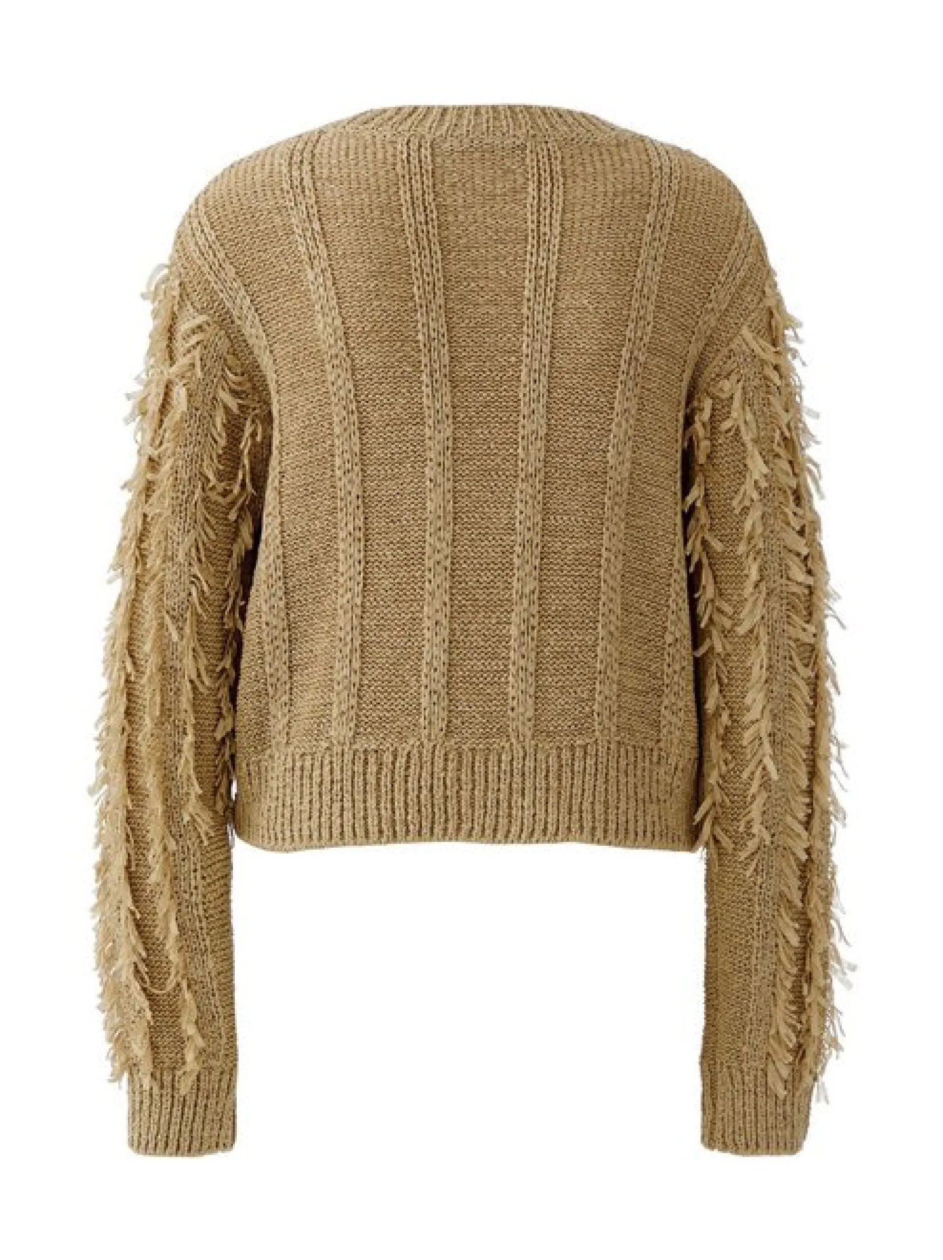 Oui Damen Pullover in braun - Ausschnitt: Rundhals