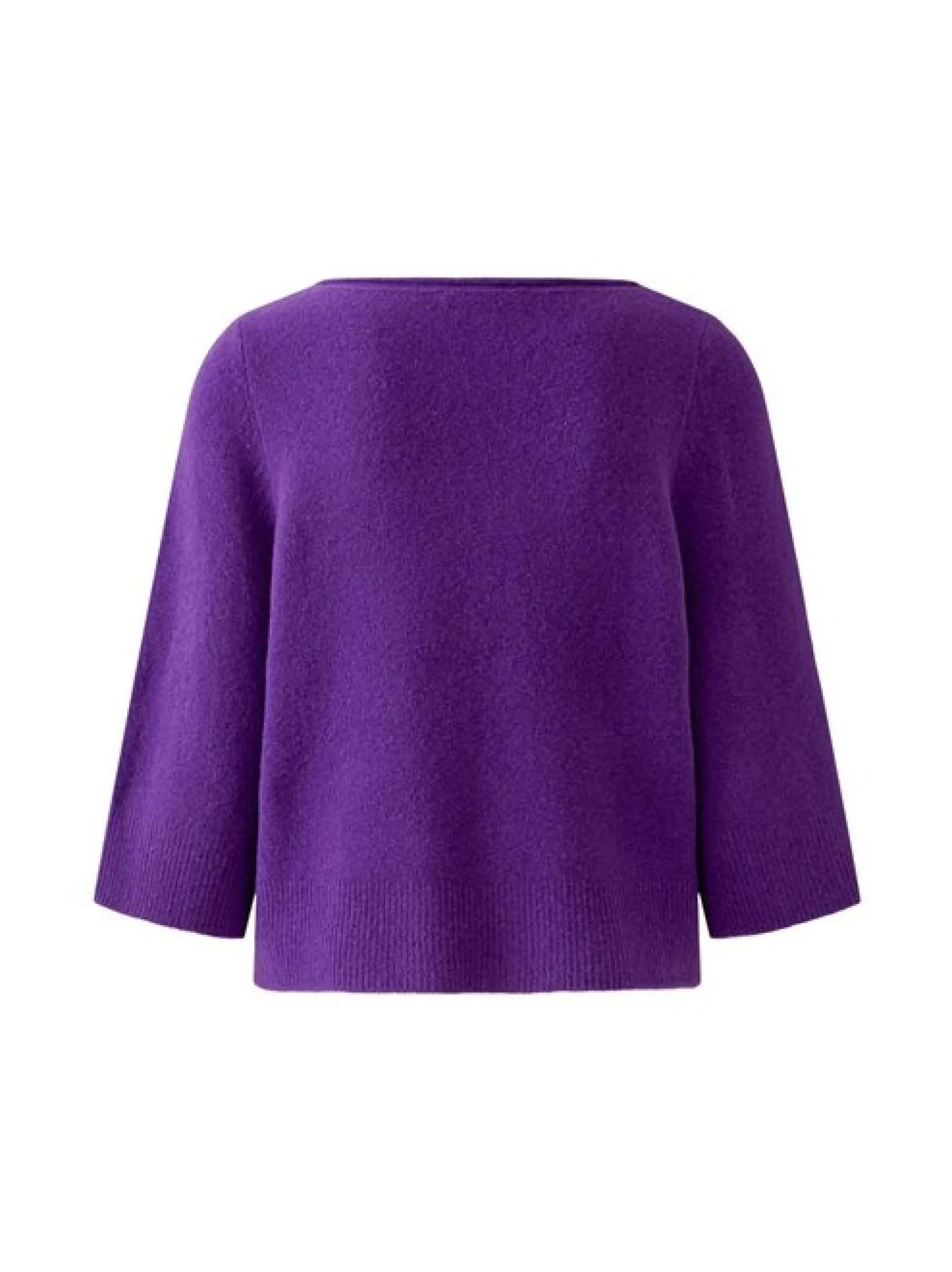Oui Damen Pullover in purple - Ausschnitt: U-Boot