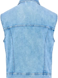 Paddock`s Damen Jeansweste - Regular Fit in blue stone
