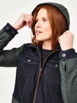Paddock`s Damen Longjacke in khaki