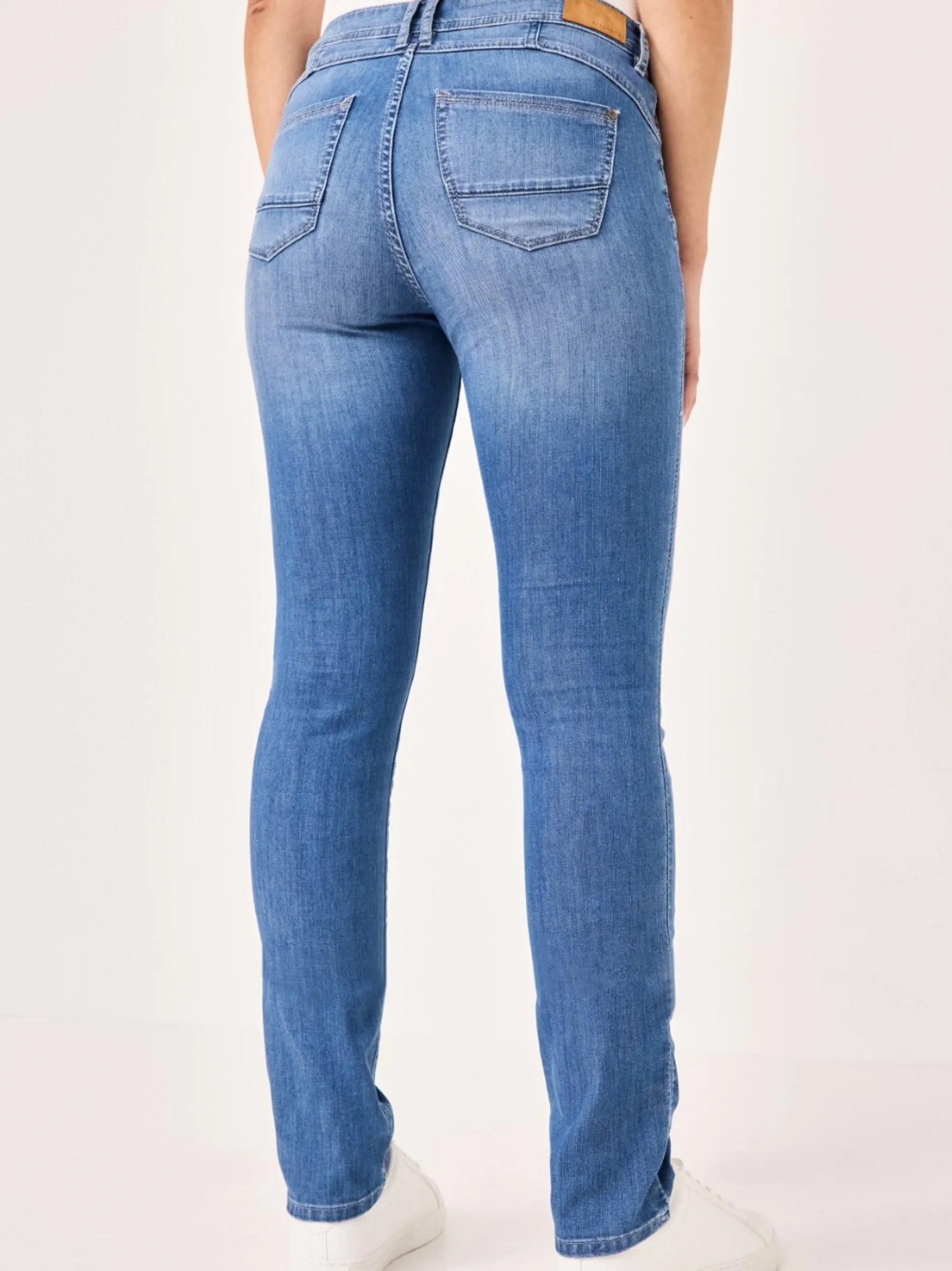 Paddock`s Damen 5-Pocket Jeans - LIA Slim Fit in blue stone