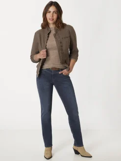 Paddock`s Damen 5-Pocket Jeans - LUCY Skinny Fit in dark stone