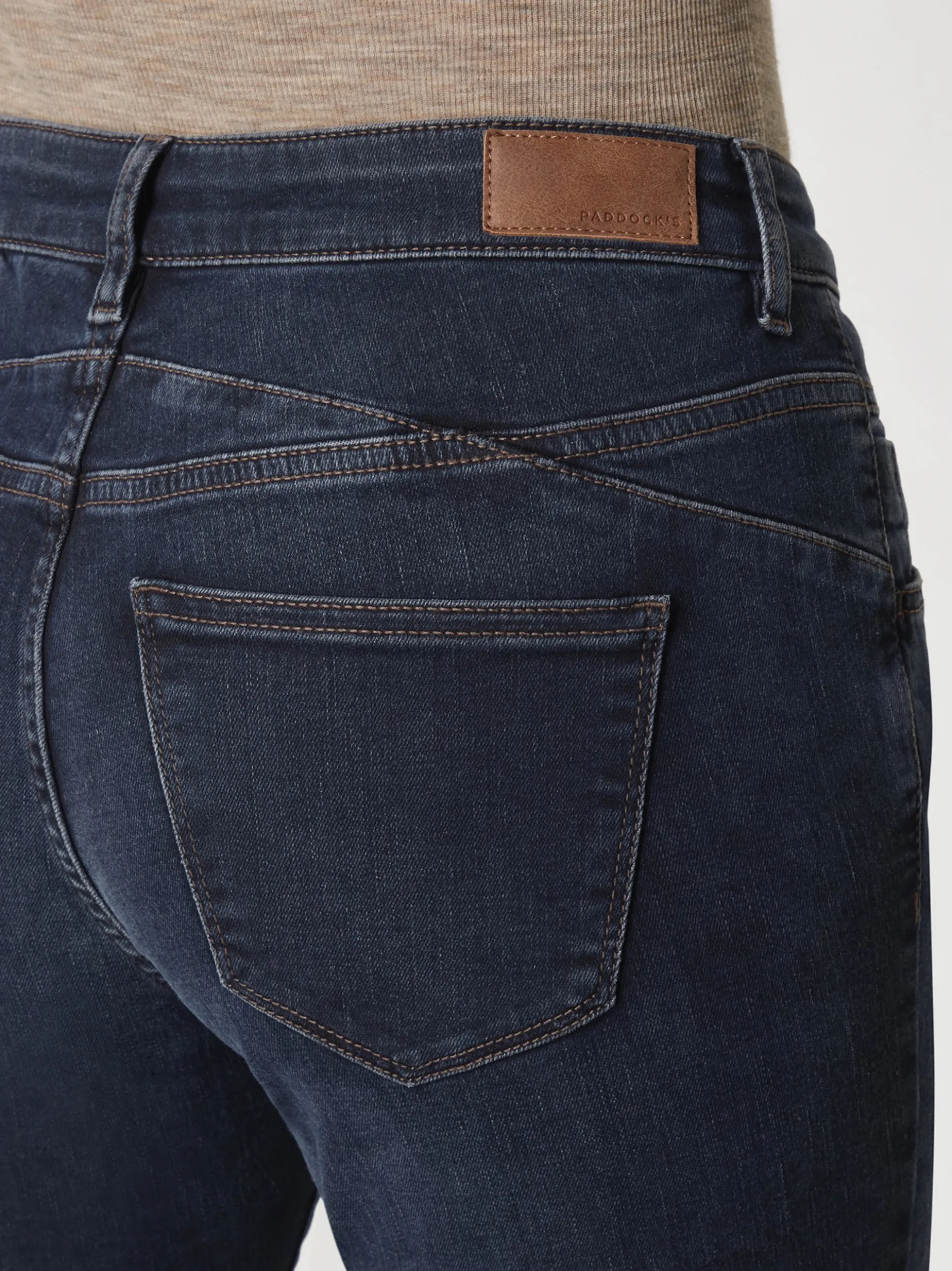 Paddock`s Damen 5-Pocket Jeans - LUCY Skinny Fit in dark stone