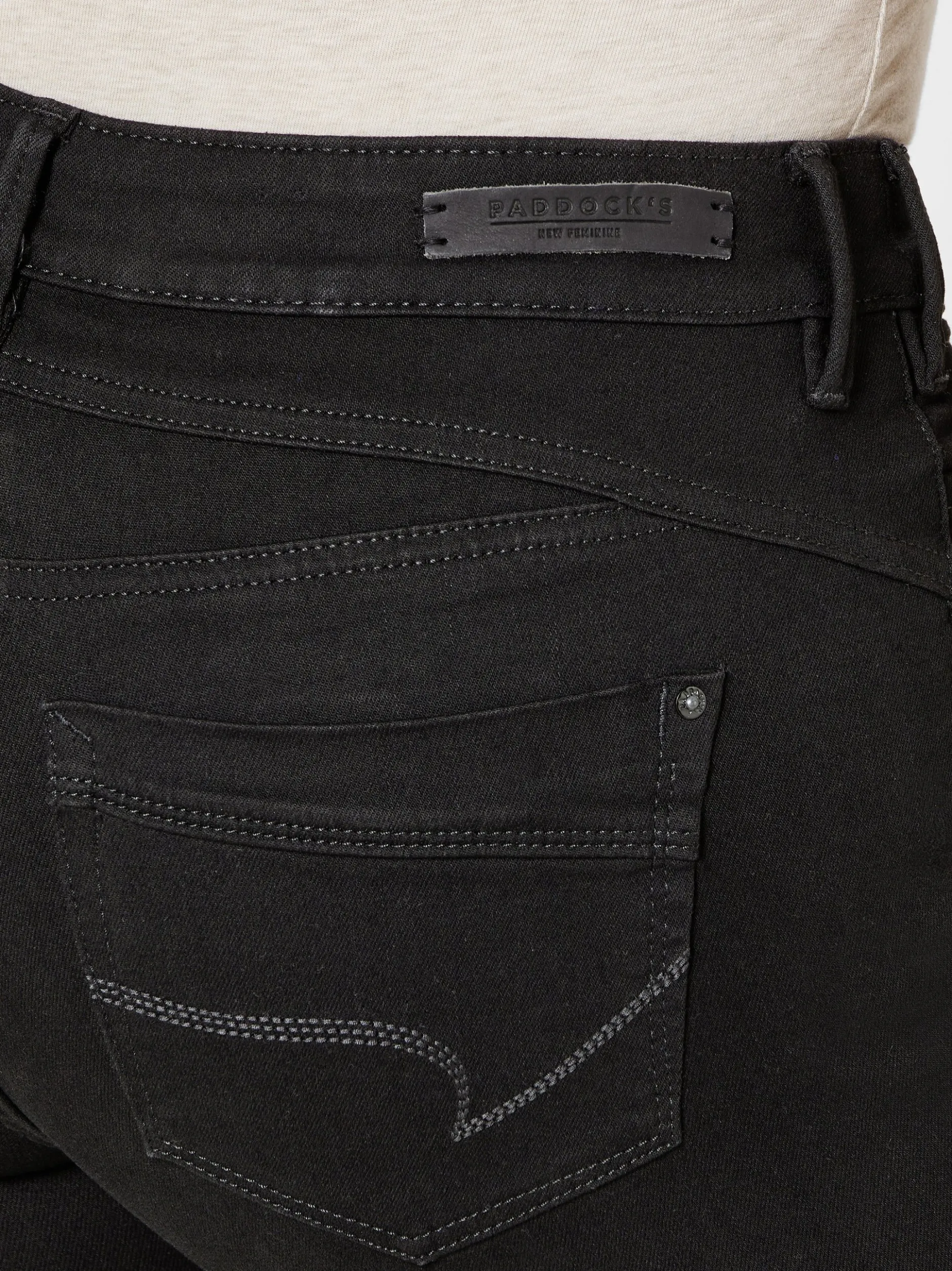 Paddock`s Damen 5-Pocket Jeans - LUCY Skinny Fit in schwarz