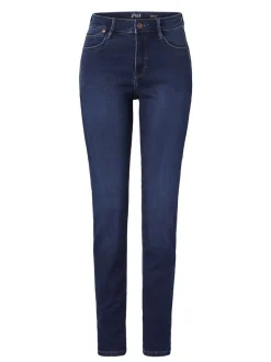 Paddock`s Damen 5-Pocket Jeans - PAT Slim Fit in dark stone