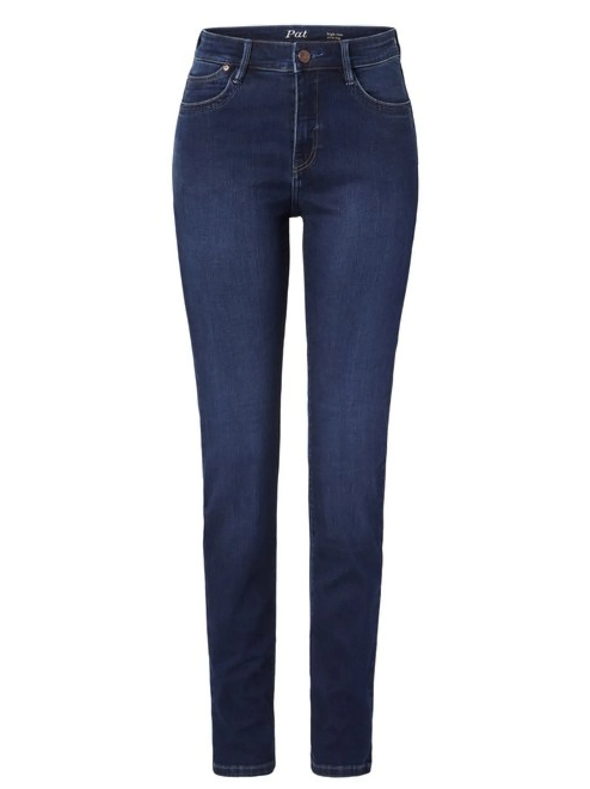 Paddock`s Damen 5-Pocket Jeans - PAT Slim Fit in dark stone