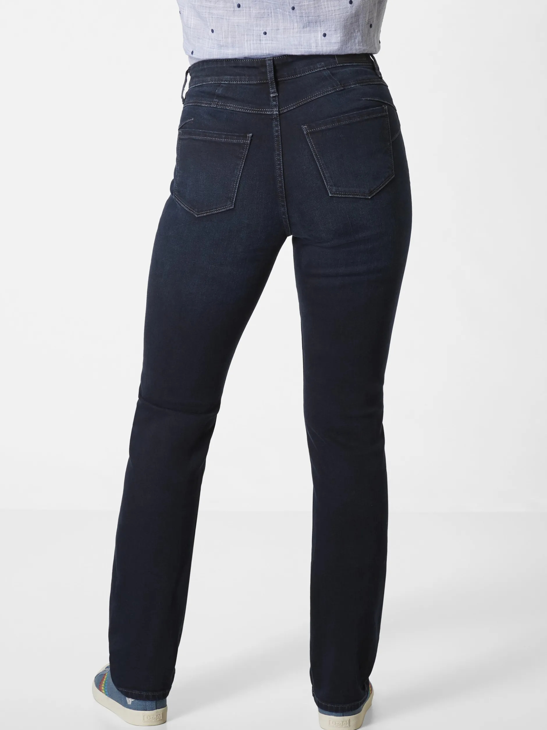 Paddock`s Damen 5-Pocket Jeans - PAT Slim Fit in dark stone