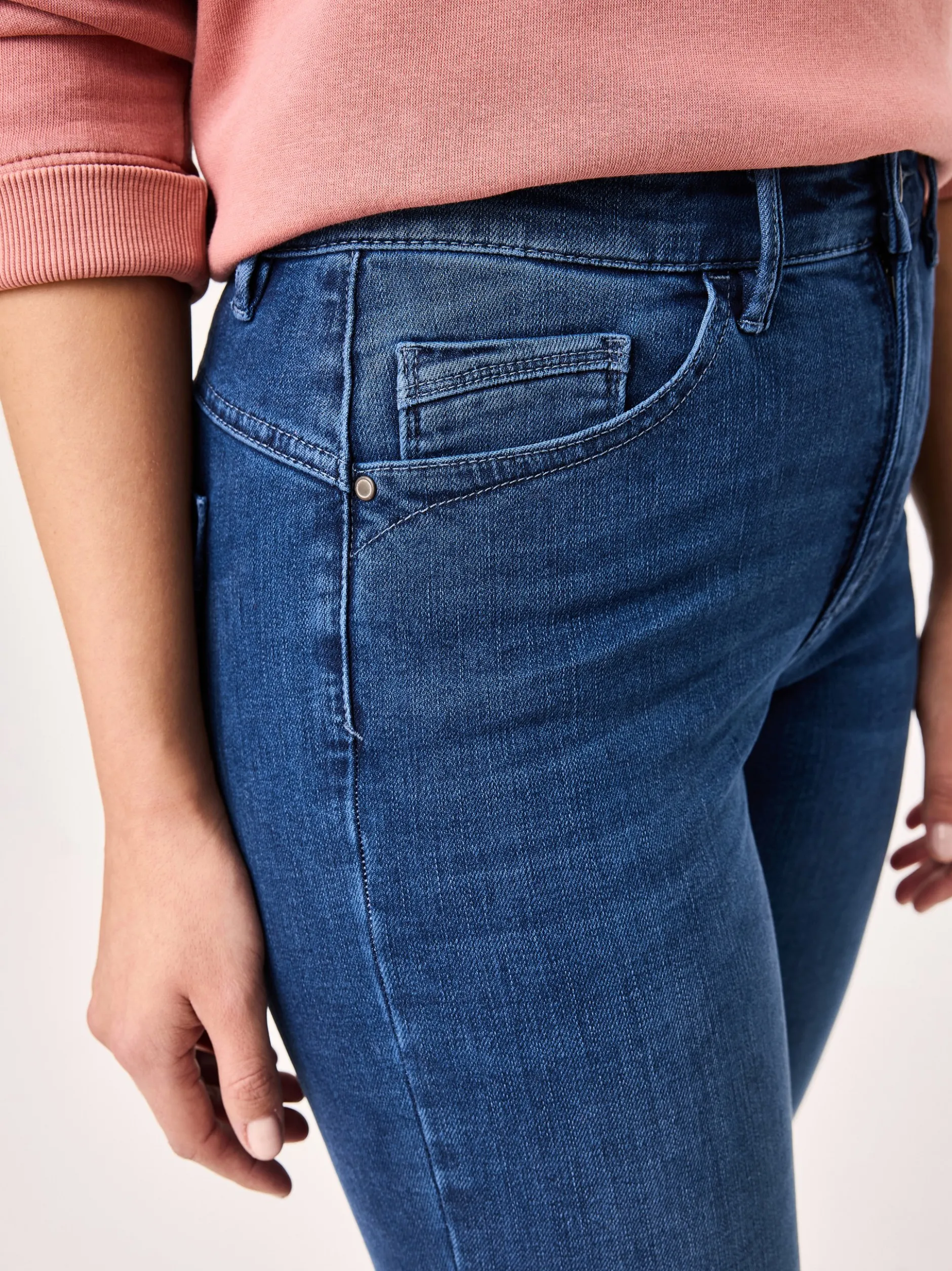 Paddock`s Damen 5-Pocket Jeans - PAT Slim Fit in medium stone