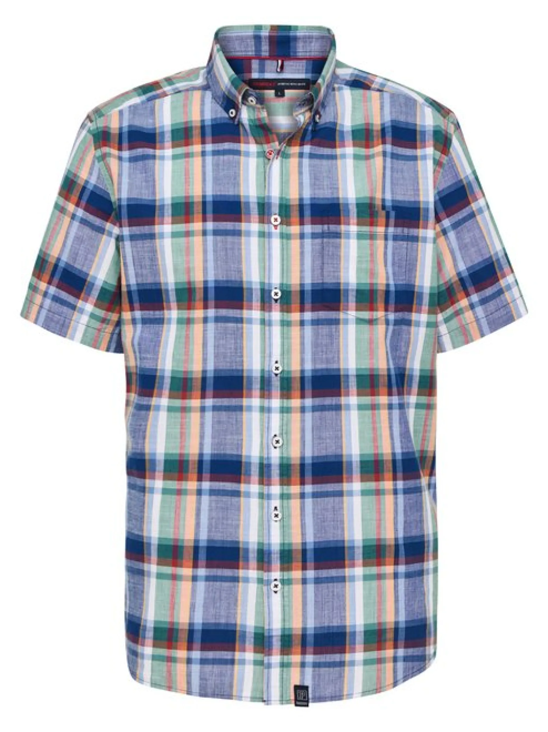 Paddock`s Herren Baumwollhemd - Regular Fit in marine