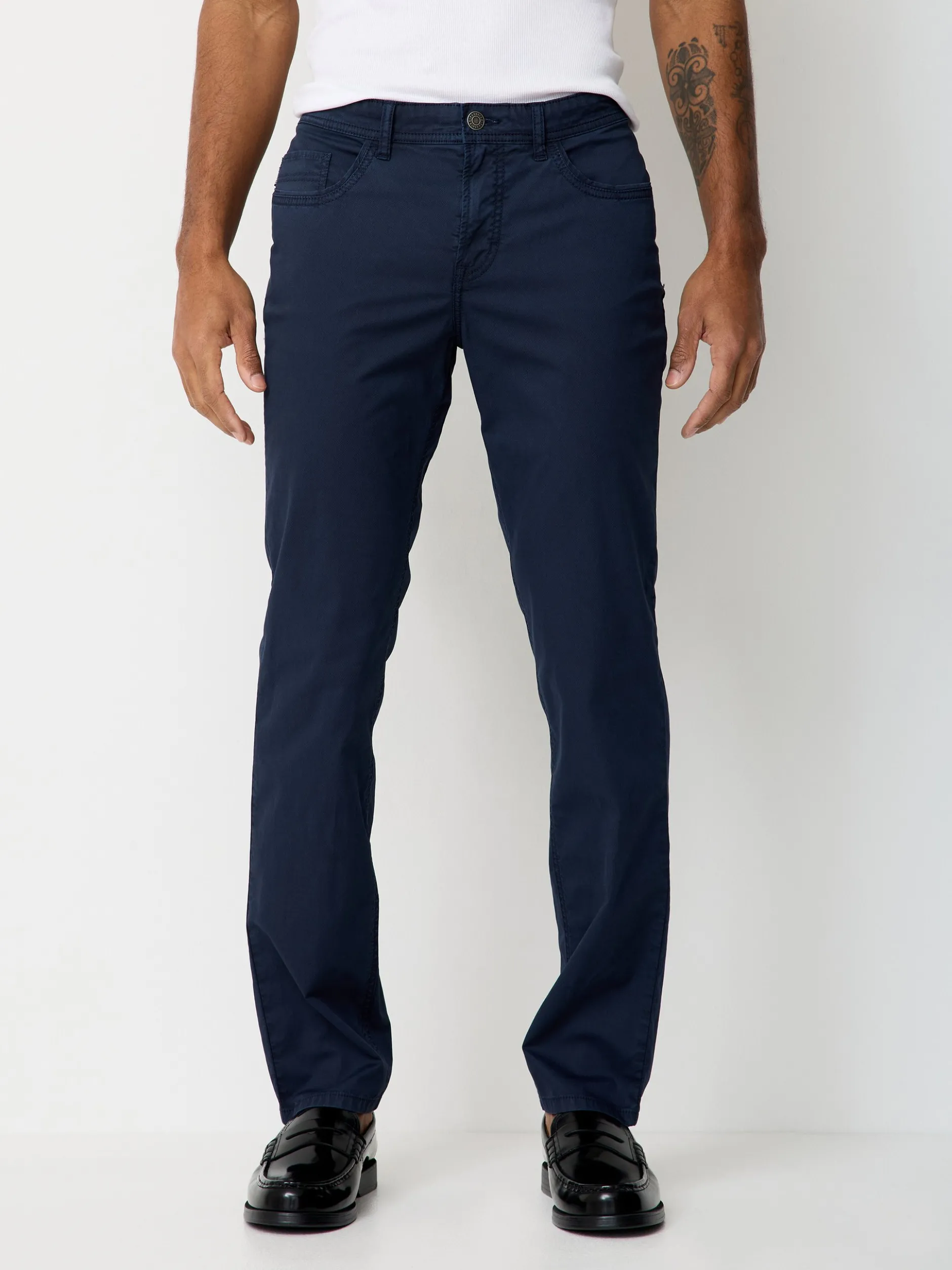 Paddock`s Herren 5-Pocket Hose - PIPE Slim Fit in rinsed