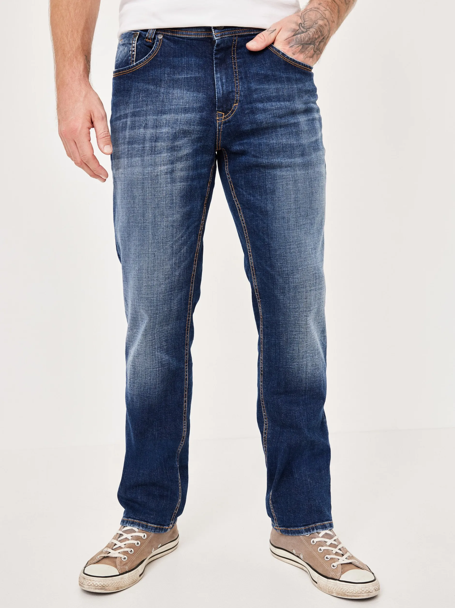 Paddock`s Herren 5-Pocket Jeans - BEN Regular Fit in blau