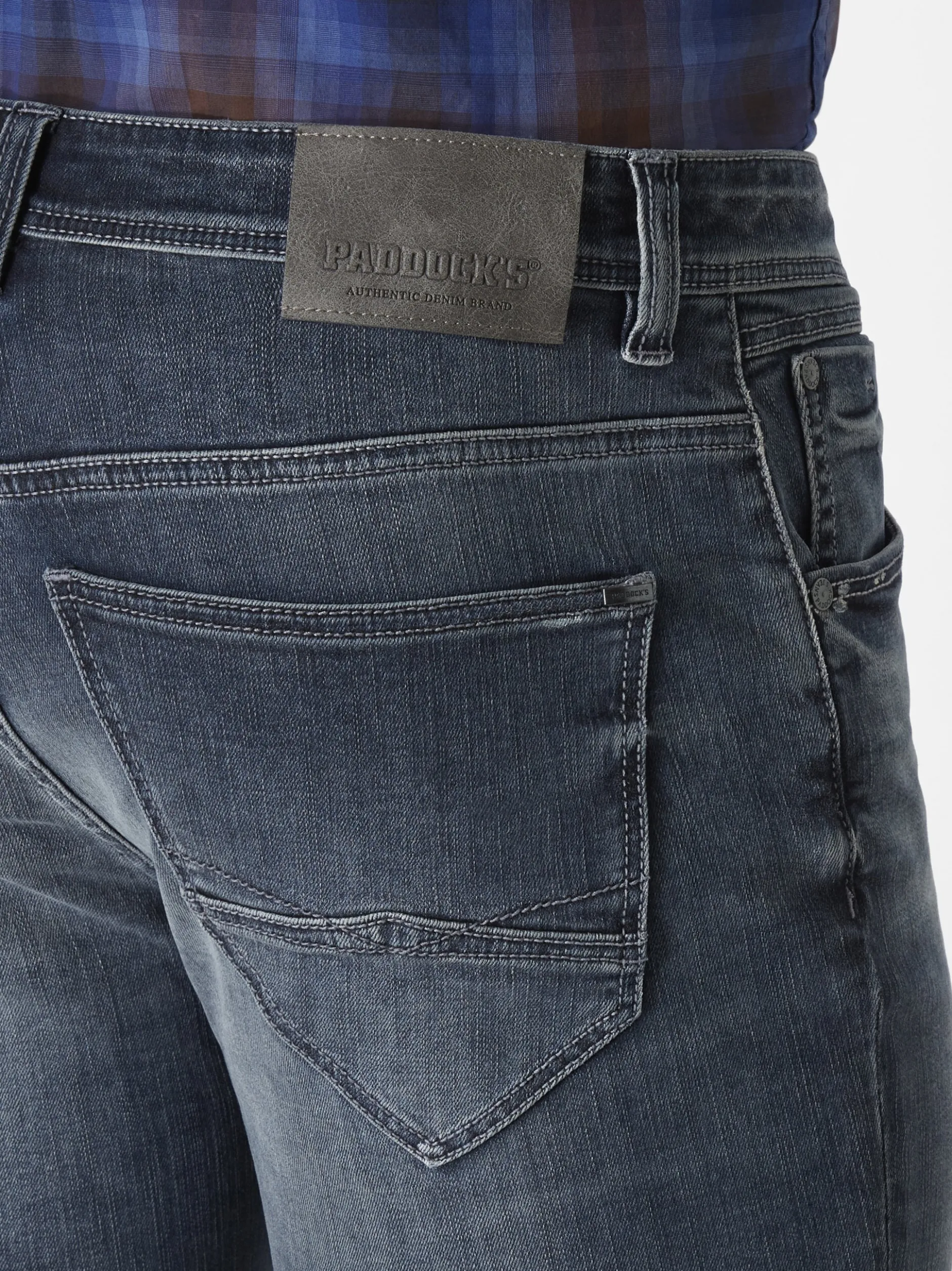 Paddock`s Herren 5-Pocket Jeans - BEN Regular Fit in blau
