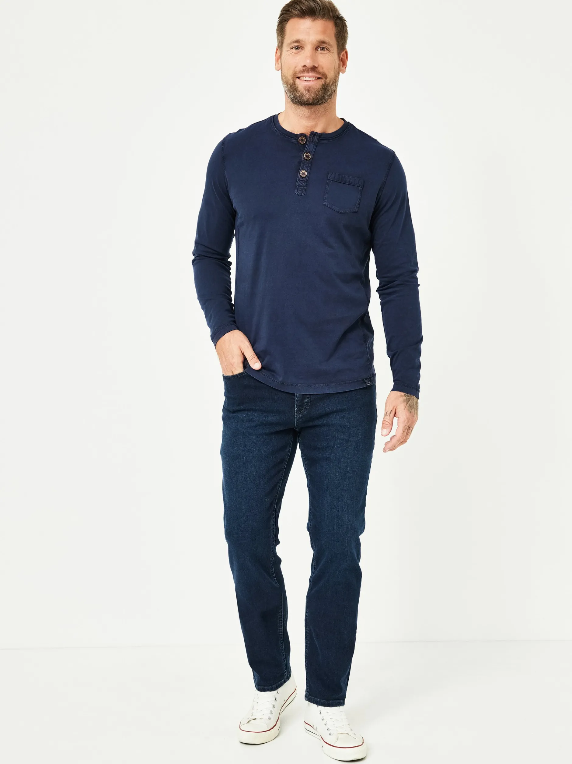 Paddock`s Herren 5-Pocket Jeans - PIPE Slim Fit in denim