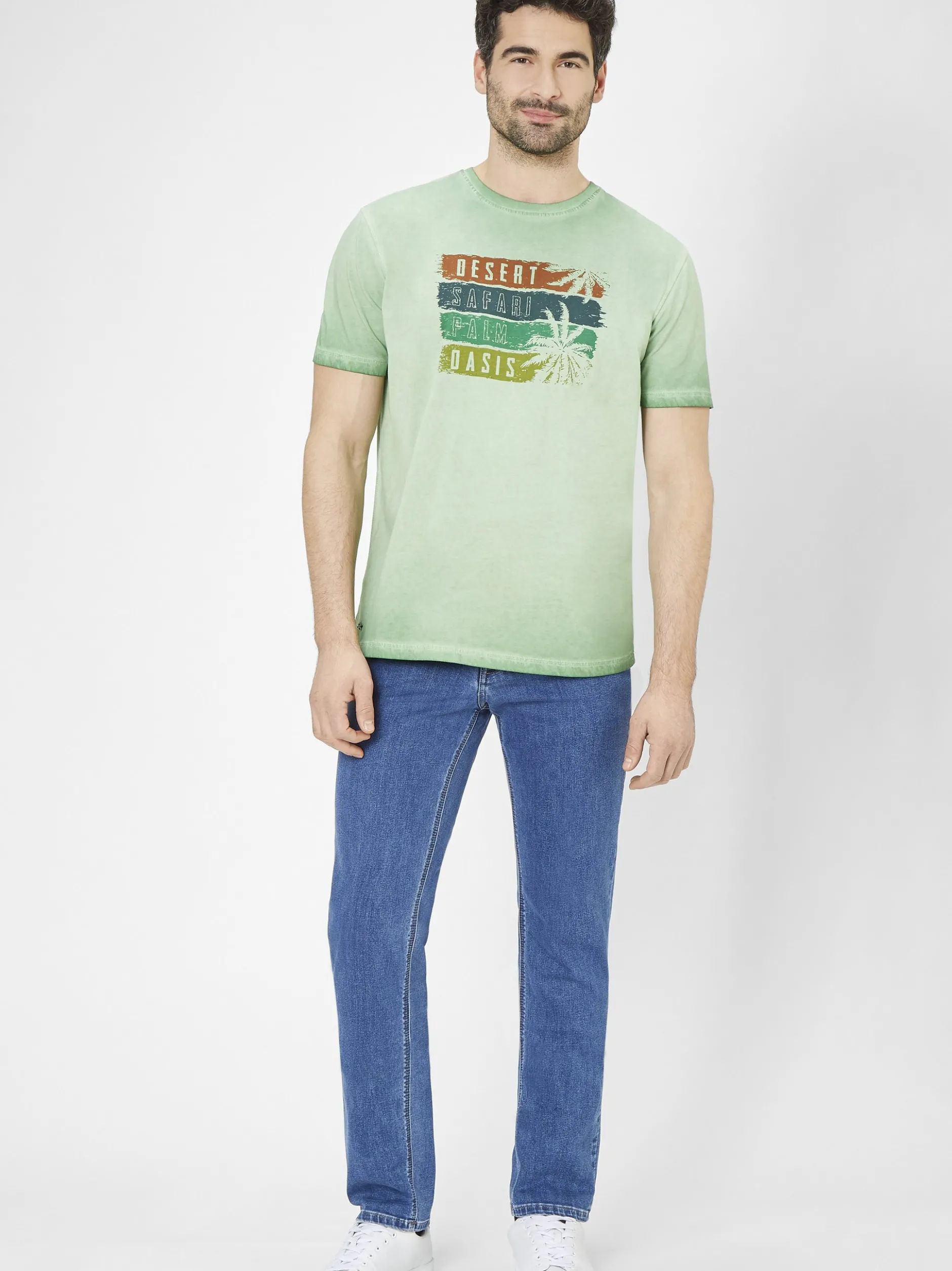 Paddock`s Herren 5-Pocket Jeans - RANGER PIPE Regular Fit in medium stone