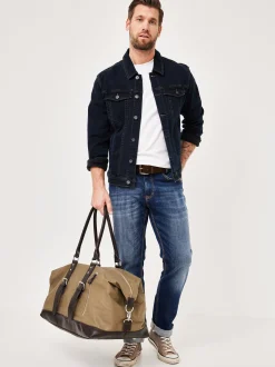 Paddock`s Herren Reisetasche - Canvas Weekender in braun