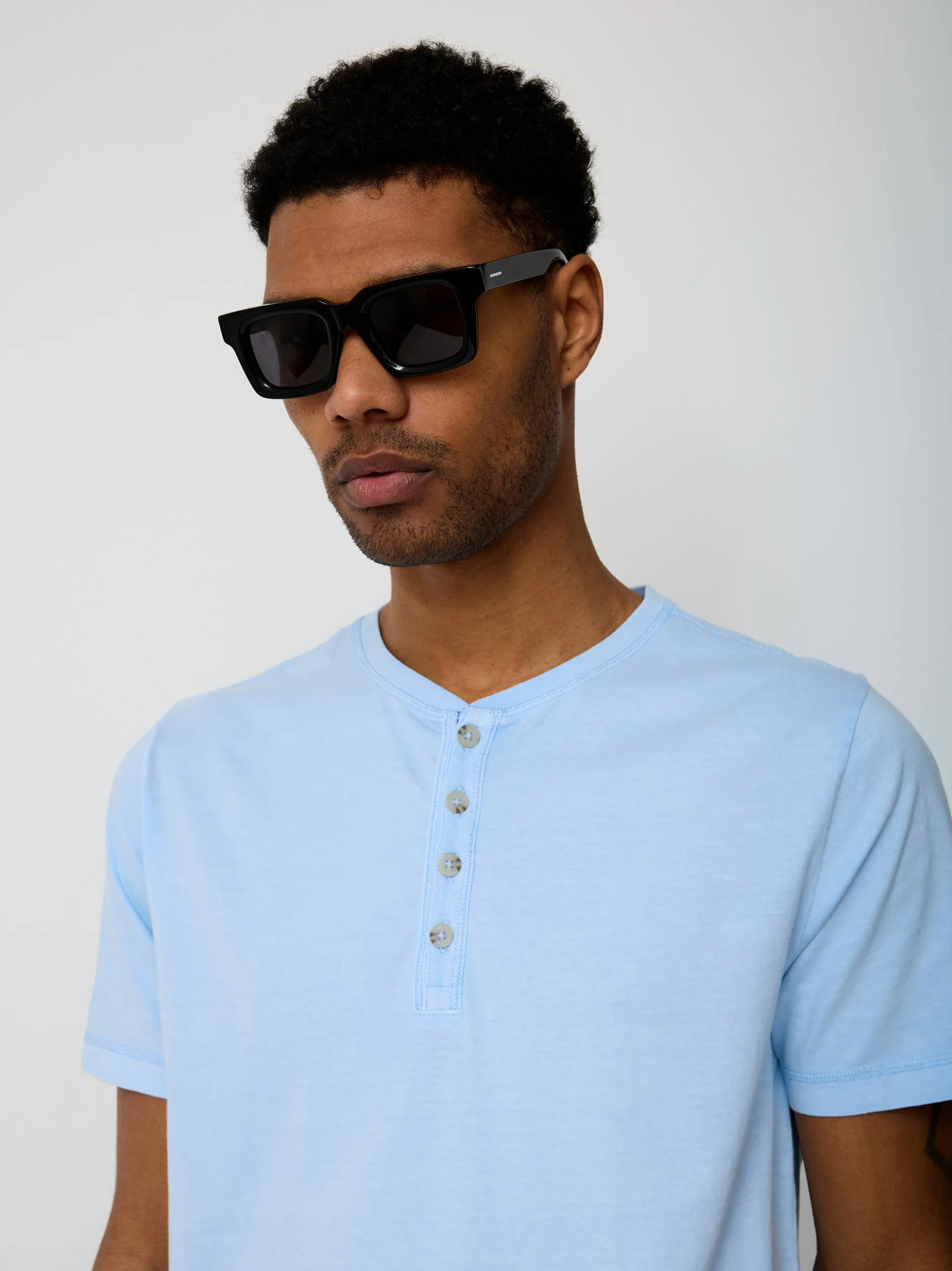 Paddock`s Herren Shirt - Regular Fit in hellblau