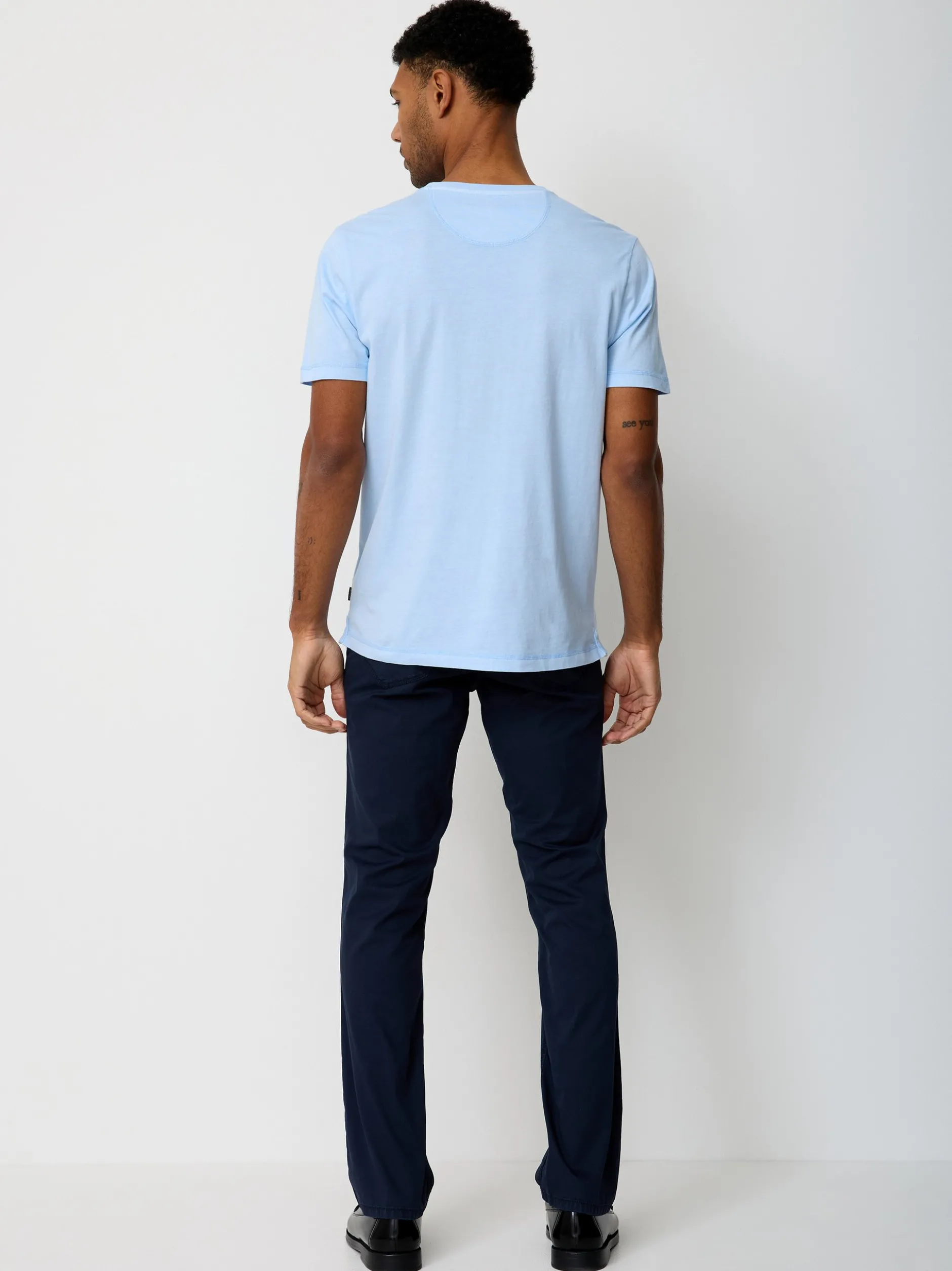 Paddock`s Herren Shirt - Regular Fit in hellblau