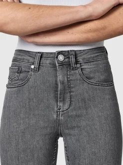 Peak Time Damen Skinny-fit-Jeans - Lunara in grau