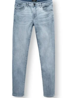 Peak Time Herren Slim-fit-Jeans - Mailand in hellblau