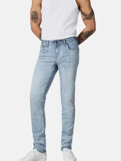 Peak Time Herren Slim-fit-Jeans - Mailand in hellblau
